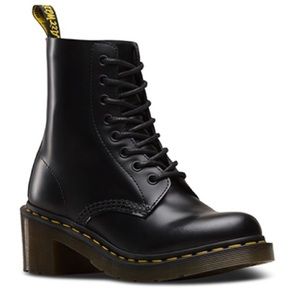 Dr. Martens Clemency Boot Leather Combat Moto Boot